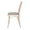 ASTEMIA Chaise en bois massif de chêne, assise tapissée en tissu et dossier en - Photo 3