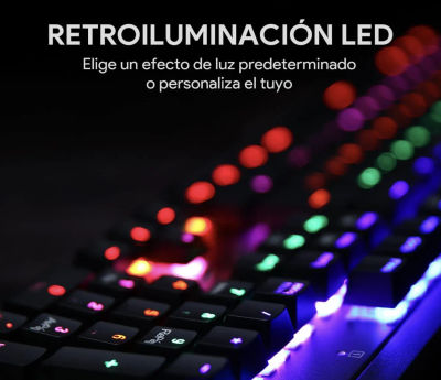 AUKEY KM-G6 Teclado Mecánico, Teclados Gaming Retroiluminación LED de 105 teclas - Foto 2