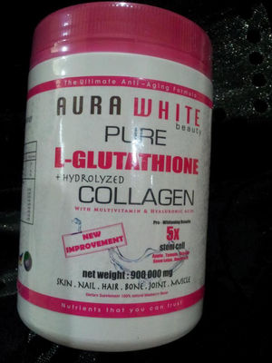 Aura White Pure l-glutathione Collagen 900,000mg