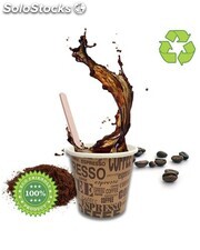AURACAFFE&#39; Kit Accessori caffè- 150 Bicchieri in Carta per caffè, Biodegradabili