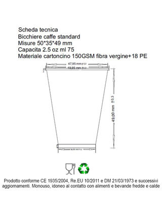 AURACAFFE&amp;#39; Kit Accessori caffè- 150 Bicchieri in Carta per caffè, Biodegradabili - Foto 5