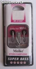 Auricular MEIKE Modelo MK 616 3,5MM