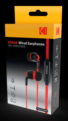auriculares cableados con micrófono Kodak 150+ Earphones with mic - Foto 3
