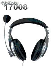 Auriculares con Microfono 3.5mm 2.5m QooPro