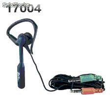 Auriculares con Microfono Operadora 3.5mm 1.8m QooPro