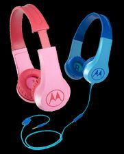 Auriculares Infantiles con cable y microfono Motorola Squads 200 azules