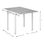 Ausziehbarer Tisch chlarice Weiß 59x78x75-117x78x75cm - Foto 5