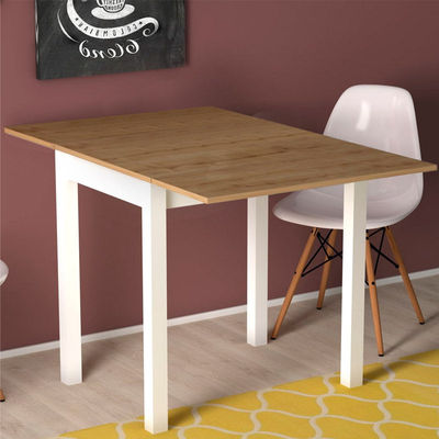 Ausziehbarer Tisch CLARICE Eiche-Weiß 59x78x75-117x78x75cm - Foto 4