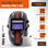 Auto darkening welding helmet DOKA PRO 7 RC Turbo (4-8 / 9-13, 93x43 mm) - 1