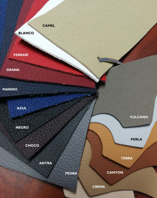 Auto-Leather-Pelle-grain (pu) synthetic - Haute gamme, (16 couleurs ) …blanco - Photo 2