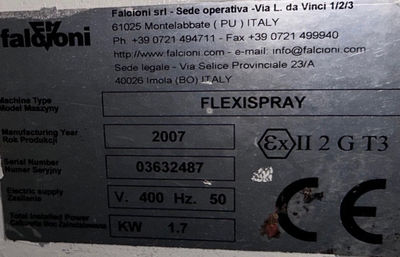 Automat lakierniczy cefla FalcIoni flexispray - Zdjęcie 5