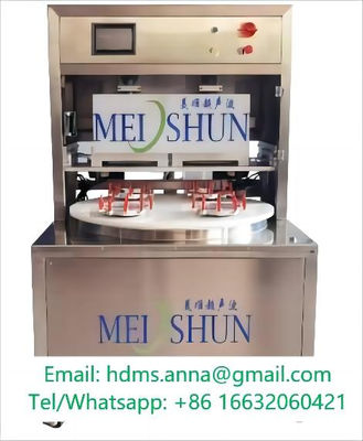 Automatic Ultrasonic Round Cake Cutting Machine With Paper Insert Divider