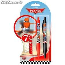 Avions Disney blister avec 2 stylos