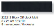 Azulejo Block off-black matt