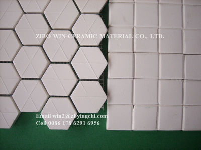 Azulejo de mosaico hexagonal de cerámica de alúmina - Foto 3