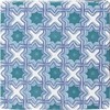 Azulejo dec. alhambra azul brillo 1ª 13x13