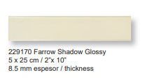 Azulejo Farrow shadow glossy 5X25