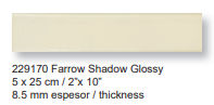 Azulejo Farrow shadow glossy