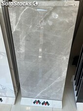 Azulejo imitacion marmol gris pulido 60x120cm