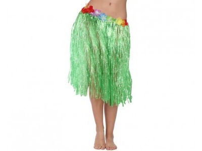 Comprar Falda Hawaiana Flores Verde online