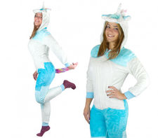 B1840 Pijama entero de felpa Cosplay Animal unicornio tallas de la xs a la xl xl
