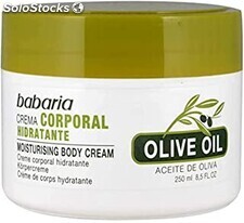 BABARIA crema corporal hidratante aceite oliva 250ml