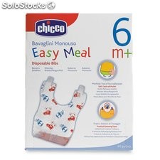 Chicco Easy Meal, Baberos desechables monouso, 40 unidades