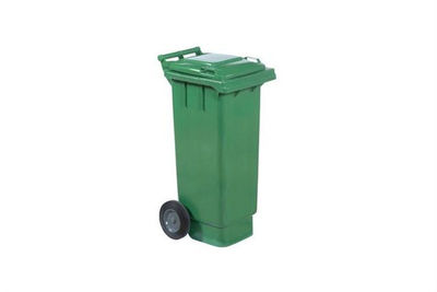 Bac a ordure 120 litre vert et en couleur - Photo 2