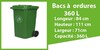 bac a ordure 360l Fournisseur de poubelle Maroc