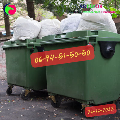 Bac à ordure poubelle Maroc taro plastique pvc traitement déchet recyclage 15