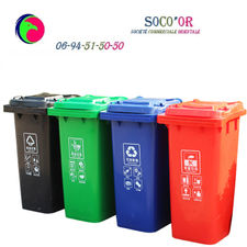 Bac à ordure poubelle taro bidon plastique pvc déchet recyclage