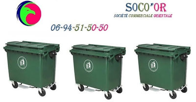 bac ordure poubelle plastique 1100 770 660 litres