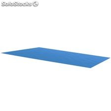 Bâche de piscine bleue rectangulaire en PE 260 x 160 cm