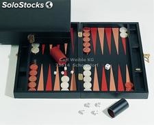 Backgammon - Exklusives Leder