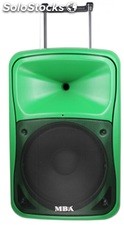 Bafle Potenciado Recargable subwoofer 15pul Usb-2mic rms 120w pa15b