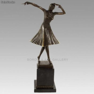 Bailarina - Art Decó | bronces en bronce
