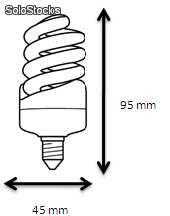 Baixo consumo de espiral lâmpada 11w Micro t2 e-14 (2700k) - Foto 2