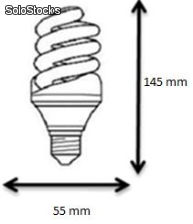 Baixo consumo de espiral lâmpada de 25w e-27 mini (6400k) blister 8000h Dayron - Foto 2