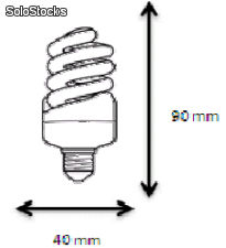 Baixo consumo de Spiral Bulb Micro t2. 11w. e-27. (6400k) - Foto 2