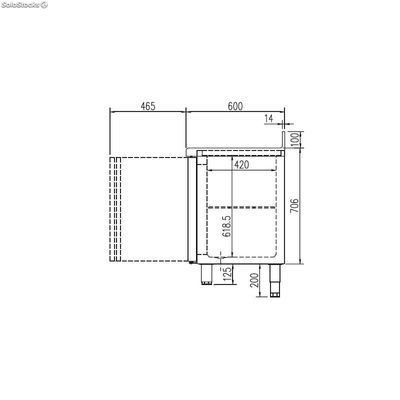 Bajomostrador refrigeración Docriluc 2 puertas - BMR 150 - Foto 2