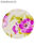 Bajoplato de Madera con Funda Estampada Flor violeta - 1
