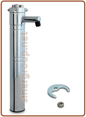 Balance 3-way chrome-plated brass column with colored buttons and dispensing blo