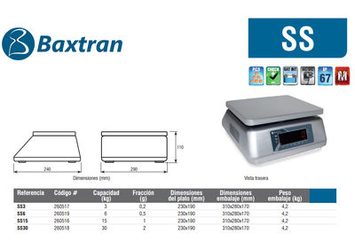 Balance controle de poids - baxtran