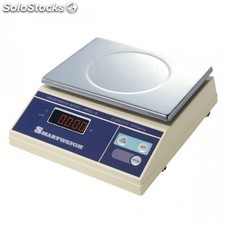 Balance digitale 30 kg grad. 5 g blanc inox