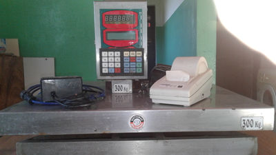 balanza electronica con impresora capac. 300 kilos con base 600 x 600 mm AISI - Foto 3