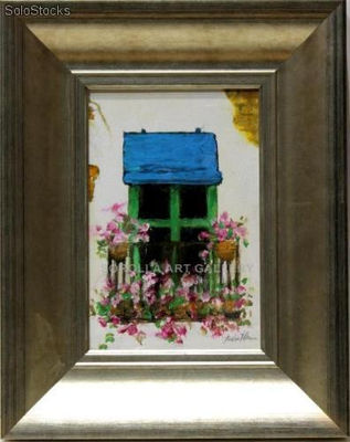 Balcon | Pinturas de miniaturas de colección en óleo sobre tabla
