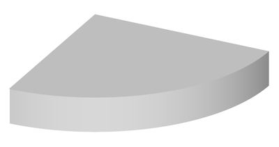 Balda de fijación invisible 19,5x19,5 cm. - Color: blanco