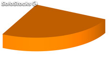 Balda de fijación invisible 19,5x19,5 cm. - Color: naranja