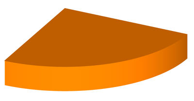 Balda de fijación invisible 19,5x19,5 cm. - Color: naranja
