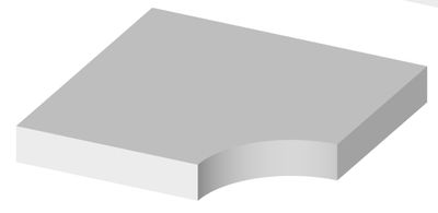 Balda de fijación invisible 29,5x29,5 cm. - Color: blanco